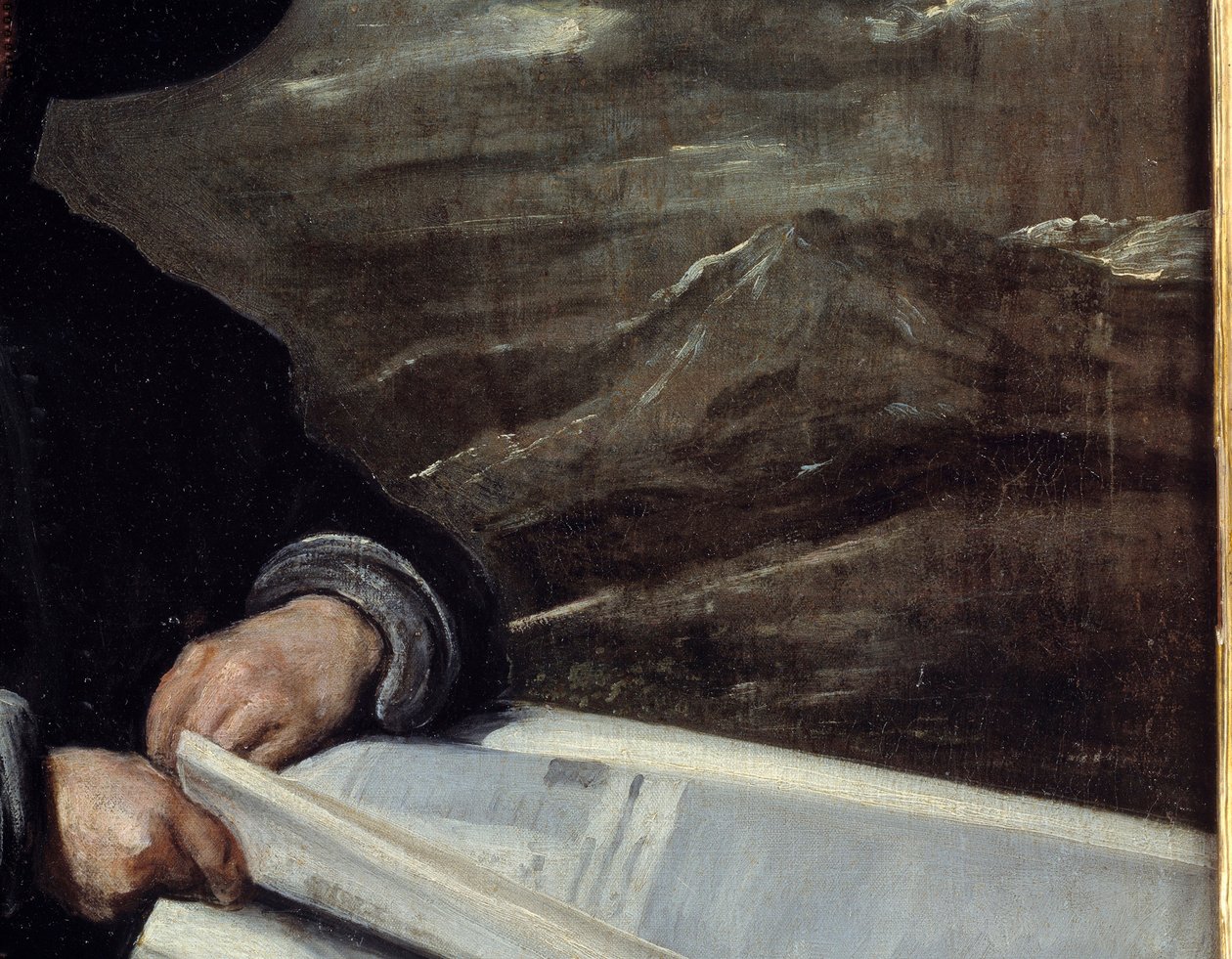 Portrait of the Jester Diego de Acedo (detail) by Diego Velázquez
