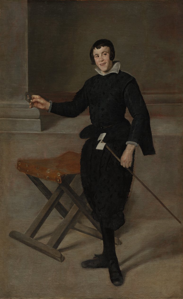 Portrait of the Jester Calabazas by Diego Velázquez