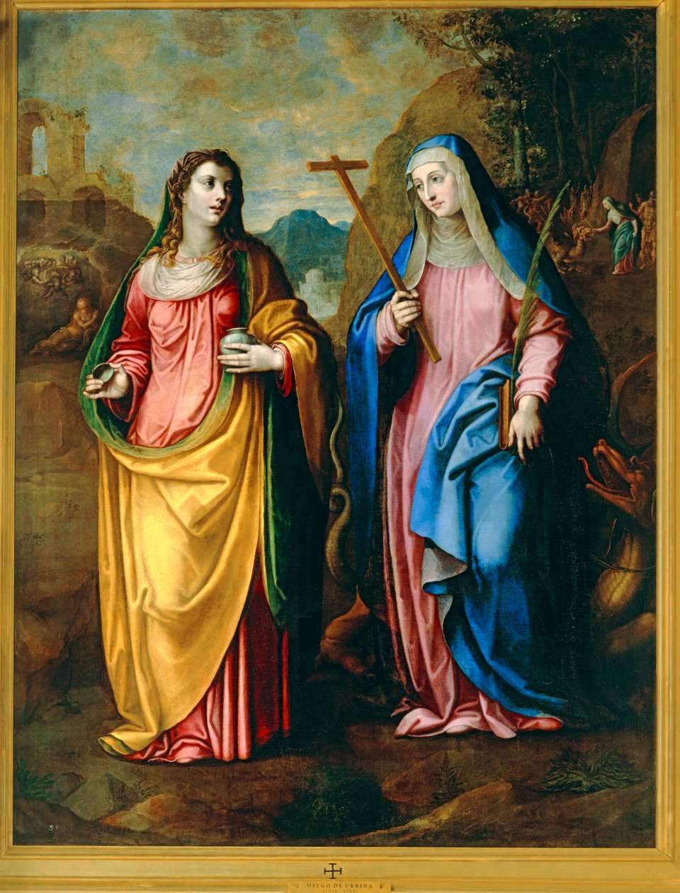 Saints Magdalena and Martha by Diego de Urbina