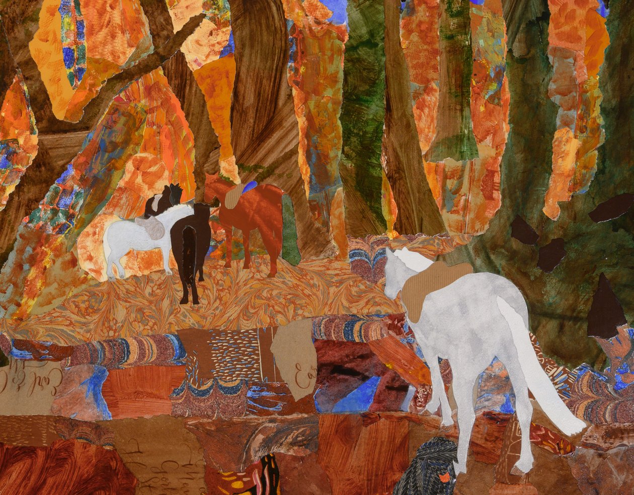 Ponies in the Wood by Dione Verulam