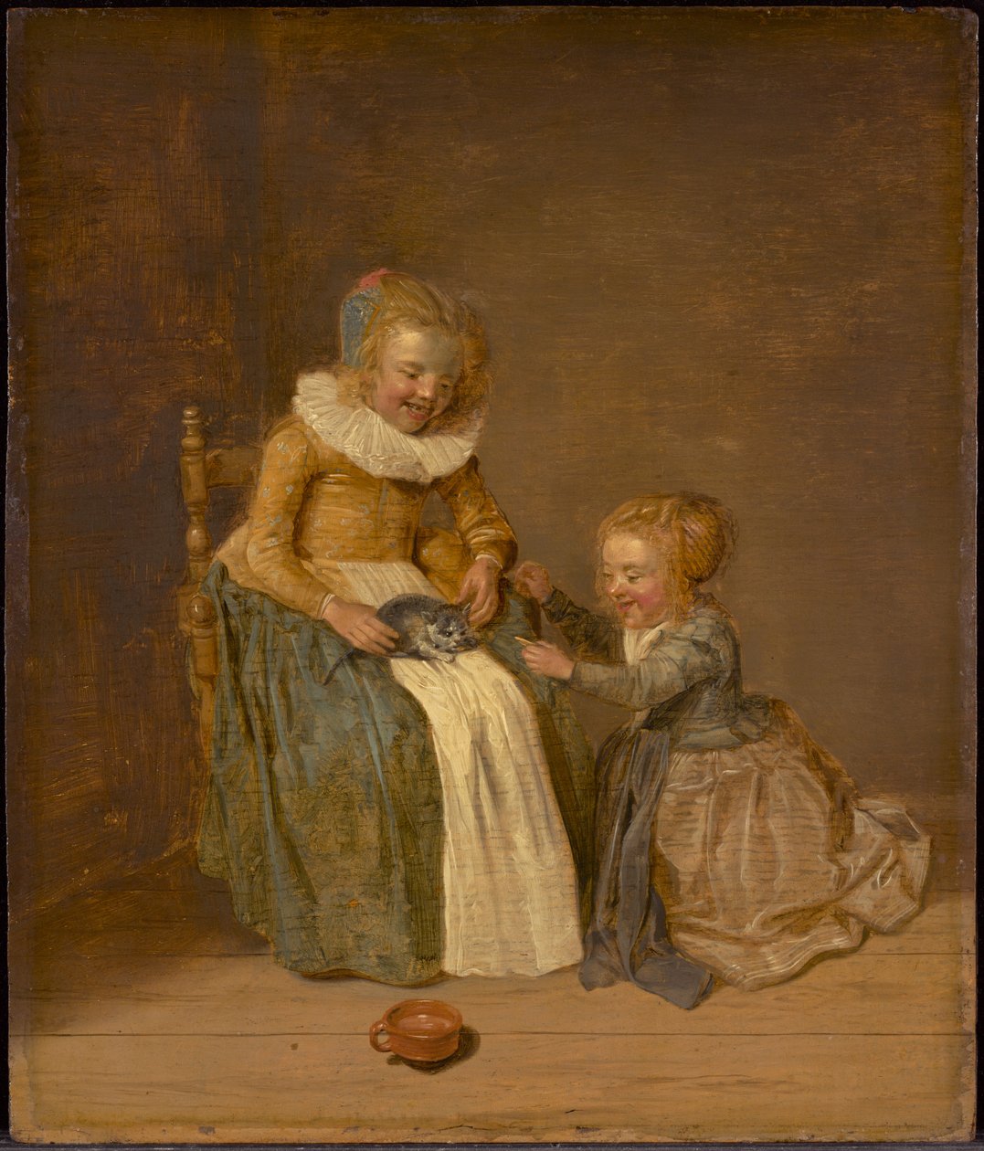 Children with a Cat by Dirck Hals