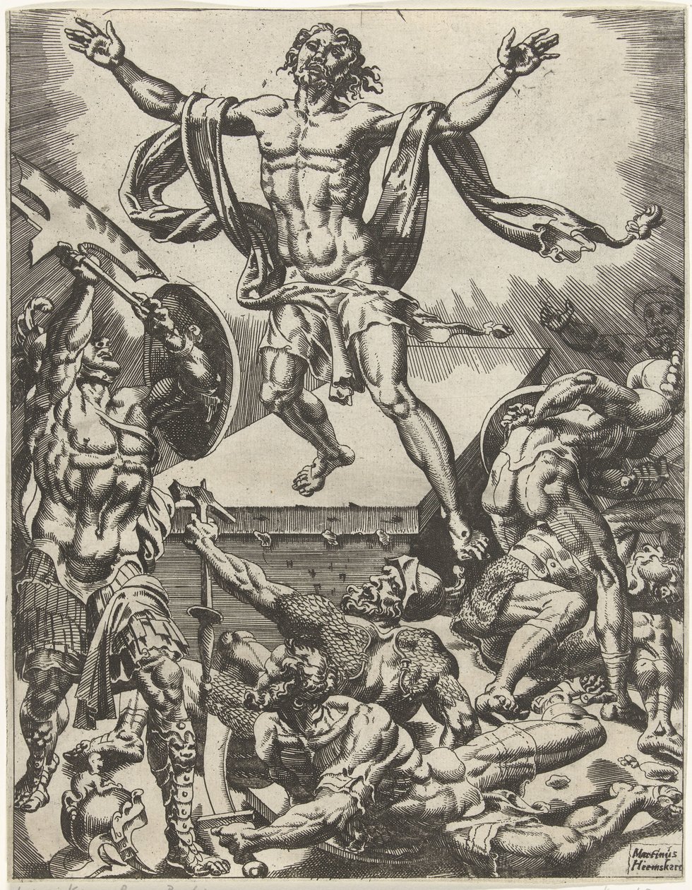 Resurrection of Christ (Fall and Redemption of Mankind through the Life and Passion of Christ) by Dirck Volckertsz. Coornhert (attributed to)