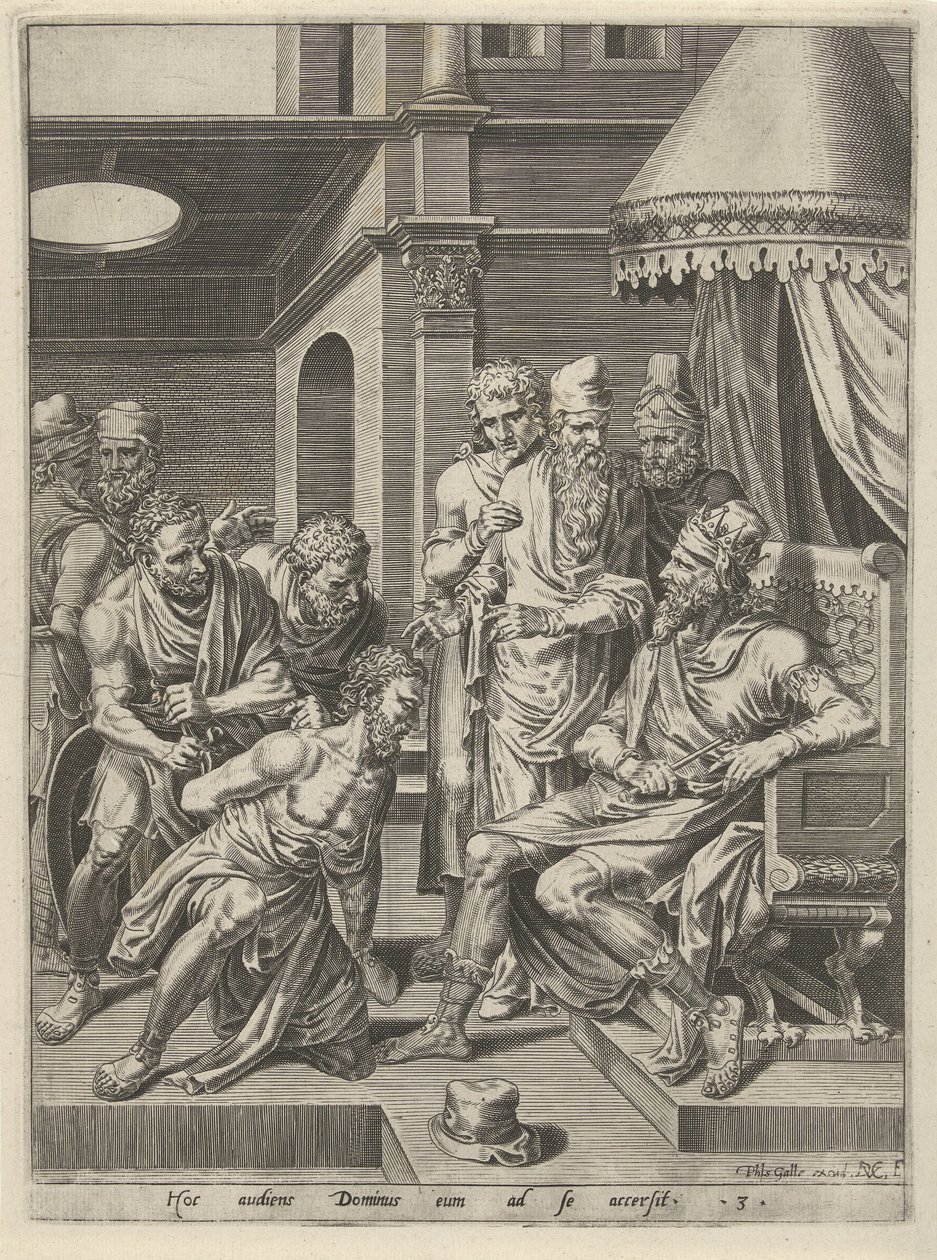 Rebuke and Condemnation of the Ungrateful Servant by Dirck Volckertsz. Coornhert