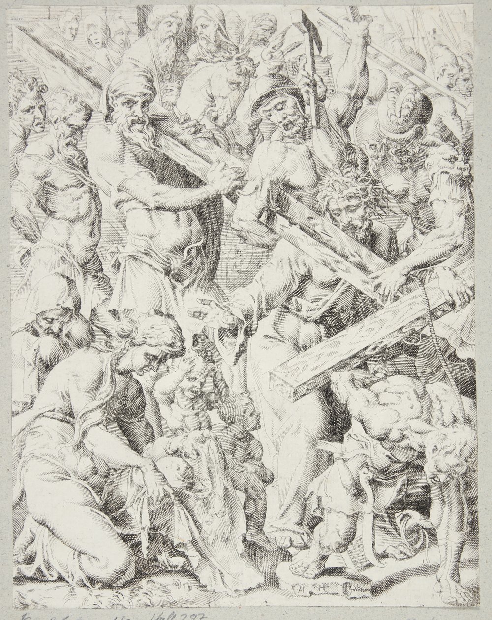 Christ Bearing the Cross and the Miracle of Veronica