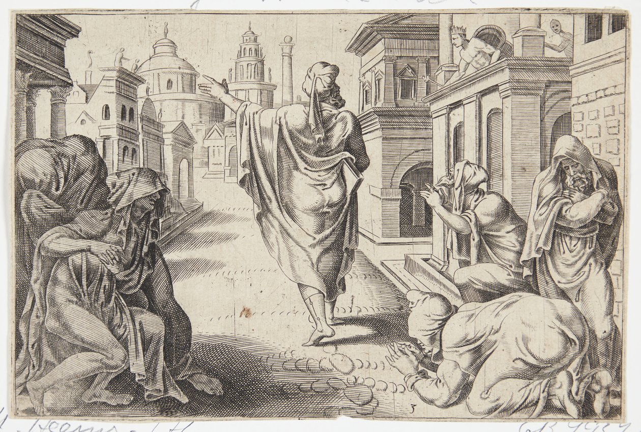 The People of Nineveh Repenting Upon Hearing the Prophecies of Jonah by Dirck Volckertsz. Coornhert