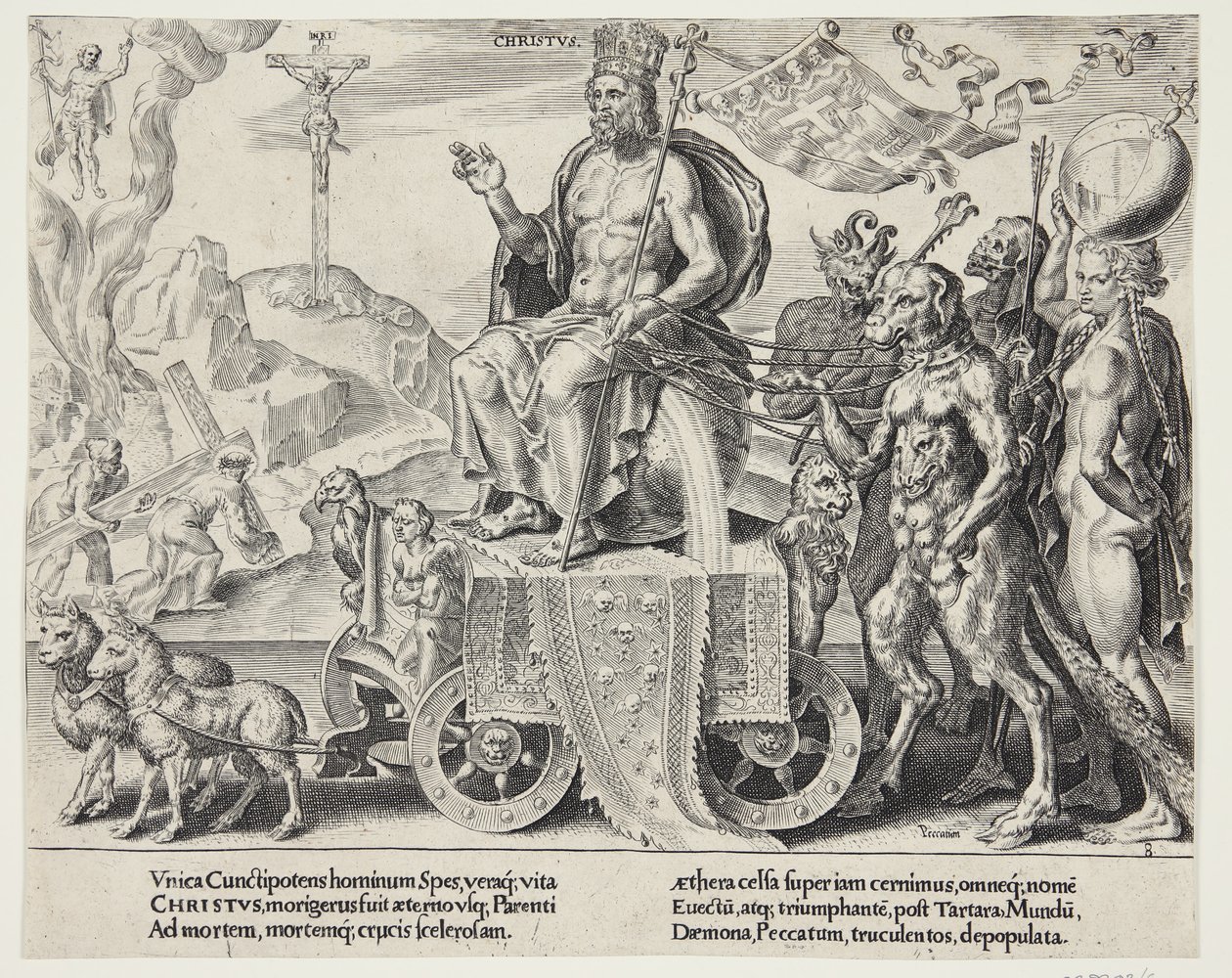 The Triumph of Christ by Dirck Volckertsz. Coornhert