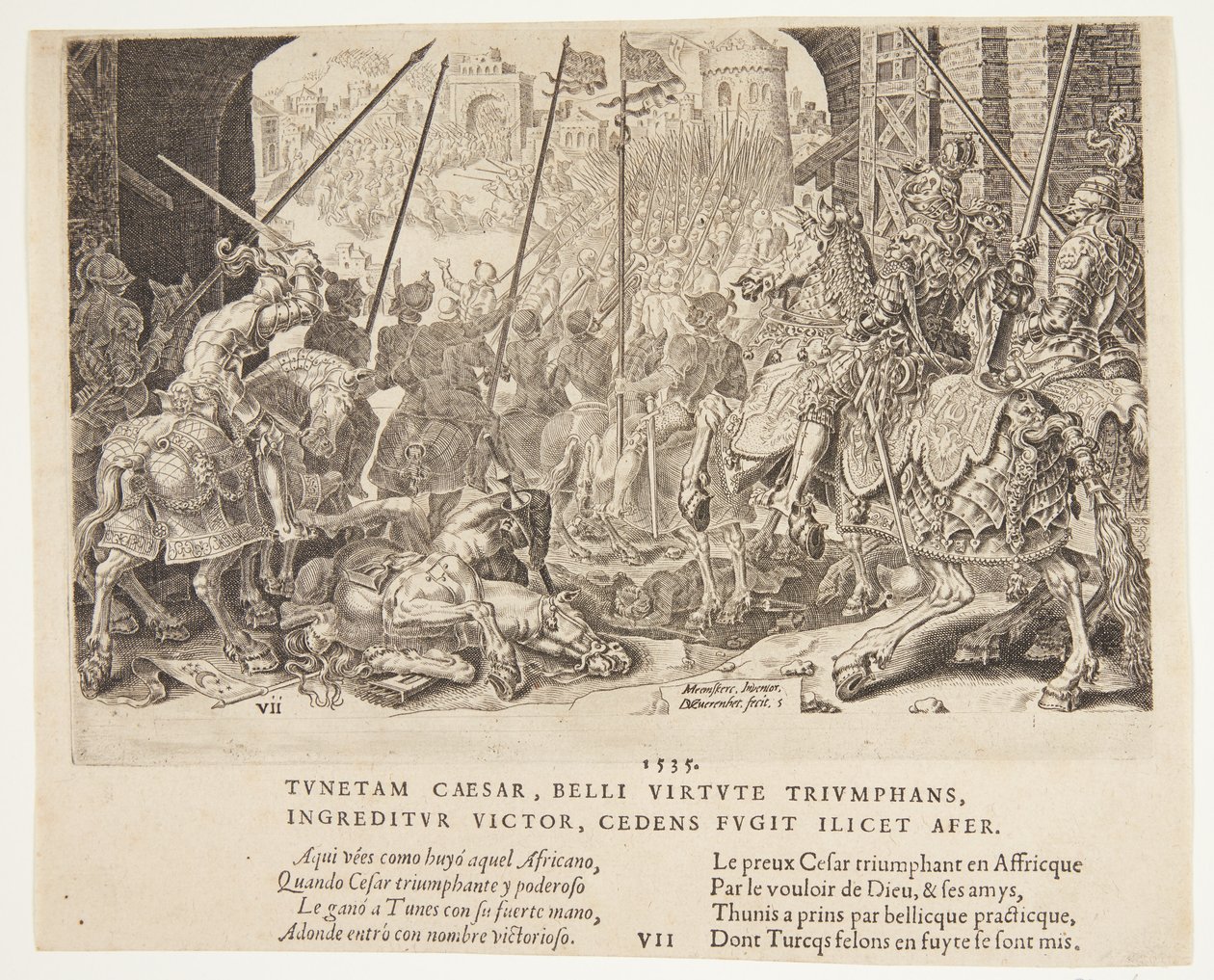 The Victories of Emperor Charles V by Dirck Volckertsz. Coornhert