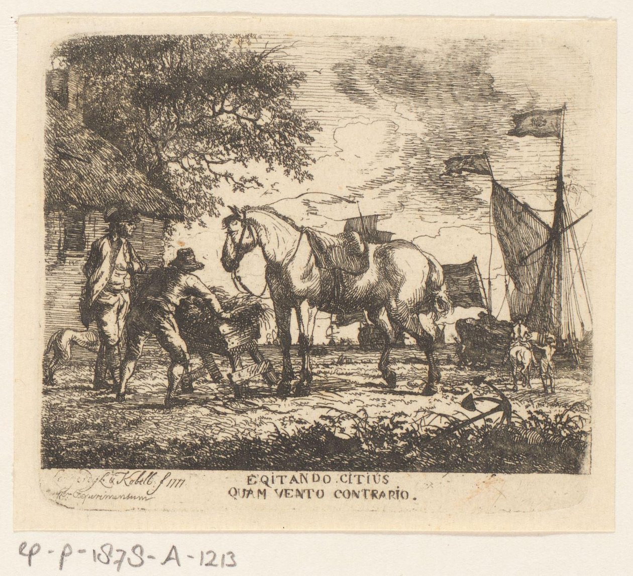 Feeding the Horse (Egitando citius quam vento contrario) by Dirk Langendijk