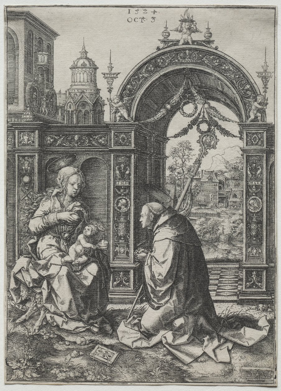 The Vision of St. Bernard by Dirk Vellert