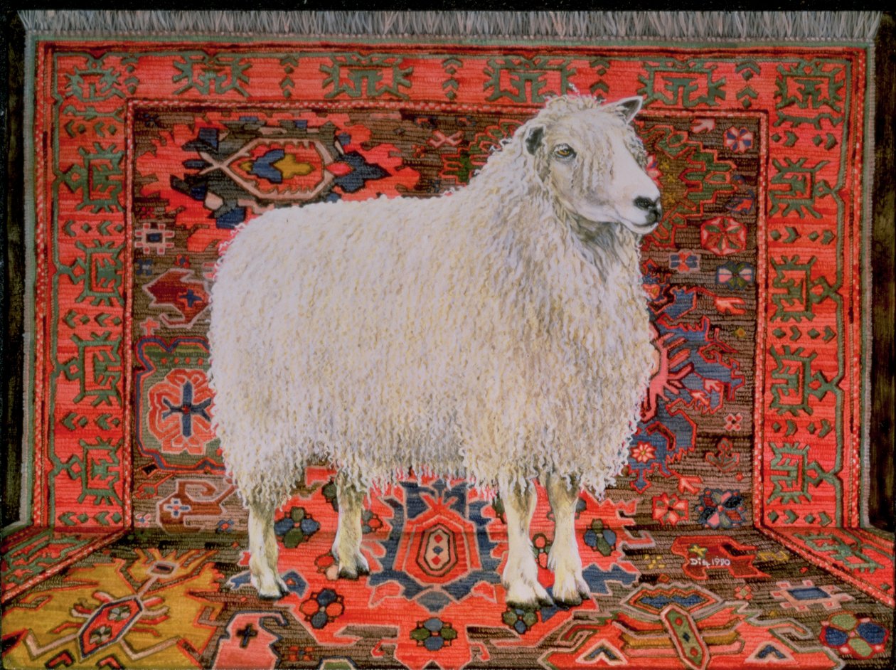 100% Wool by Ditz: Premium art reproduction