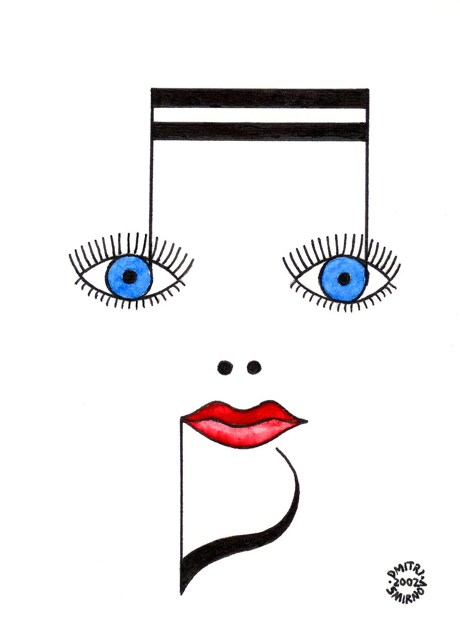 Musical Face by Dmitri Smirnov: Premium art reproduction