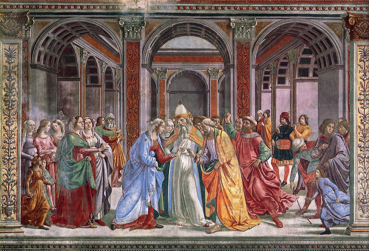 Marriage of the Virgin, 1486-90 by Domenico Ghirlandaio