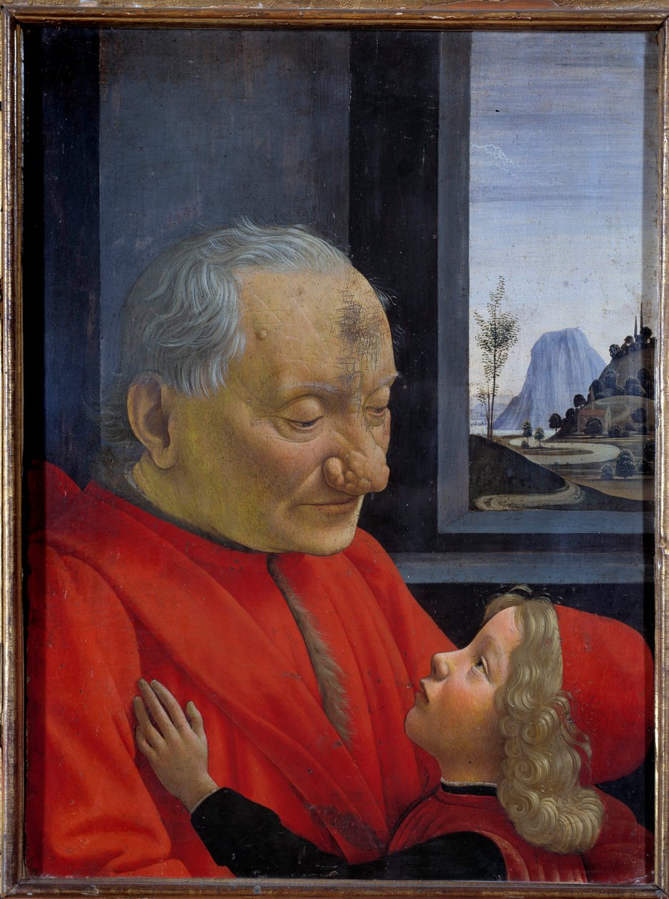 Portrait of an old man and a young boy (also called An Old Man and His Grandson) by Domenico Ghirlandaio