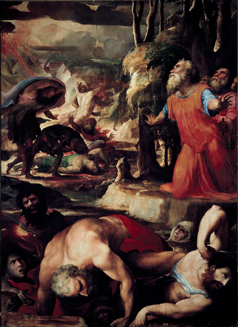 The Punishment of Core, Dathan and Aboron by Domenico Beccafumi