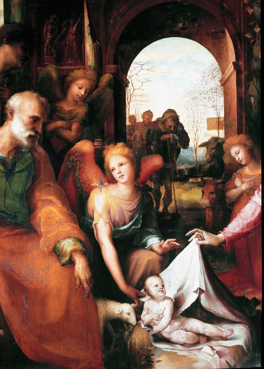 The Nativity (detail) by Domenico Beccafumi