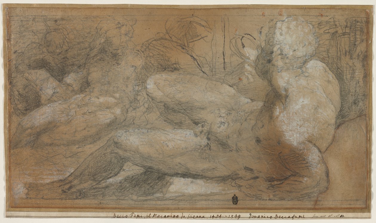 Three Male Nudes, c. 1540 1547 by Domenico Beccafumi