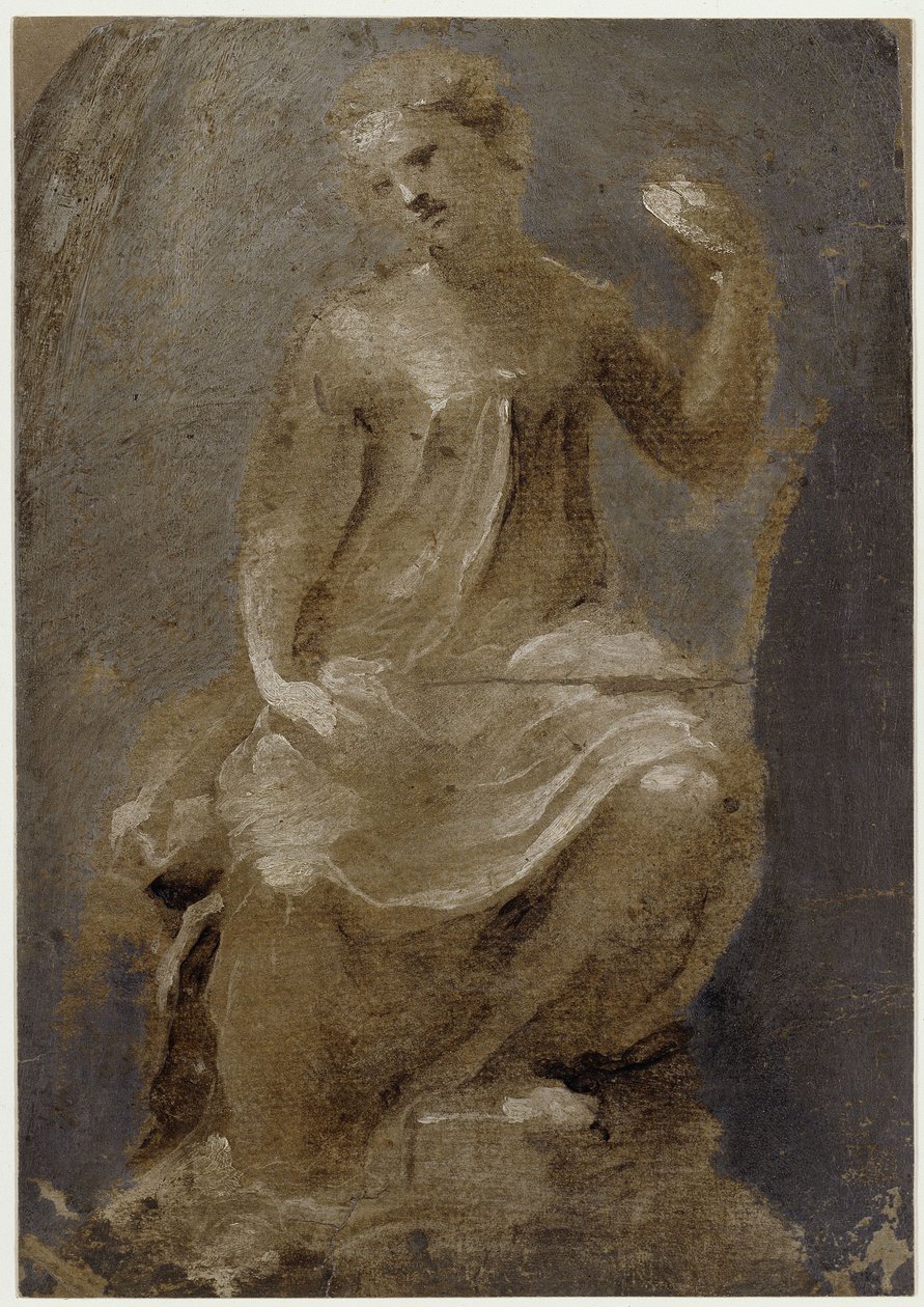 Throned Female Figure (Amor Patriae) by Domenico Beccafumi