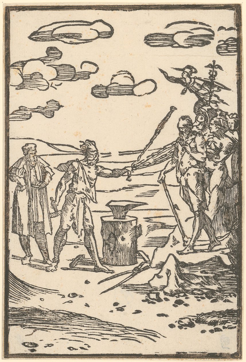 Vulcan Brings the Metals to the Place of Their Processing, Plate 5 from the Series 