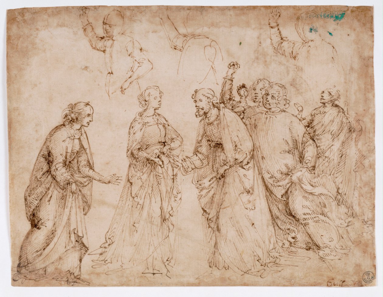 The Betrothal of the Virgin, Study for a Mural by Domenico Ghirlandaio