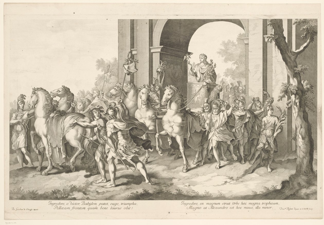 Military Procession with Alexander the Great on a Triumphal Chariot (Triumphal Procession of Alexander the Great in Babylon) by Domenico Rossetti