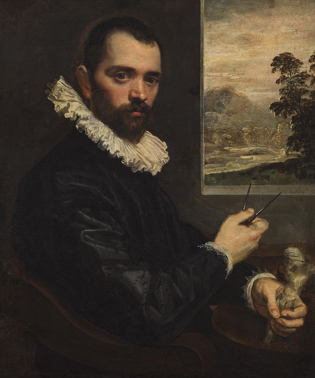 Portrait of a Painter by Domenico Tintoretto