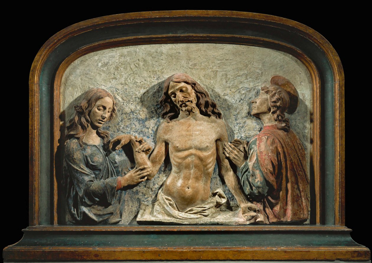 The Dead Christ Adored by Saint John Evangelist and Saint Mary Magdalene