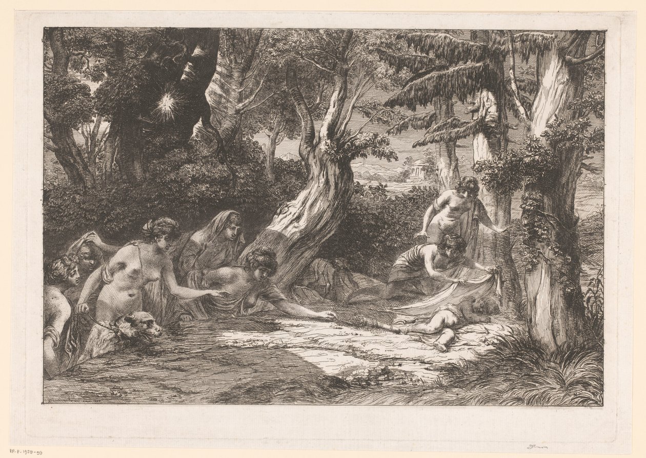 Diana and Her Nymphs Find the Sleeping Cupid in the Forest by Dominique Vivant Denon (baron)