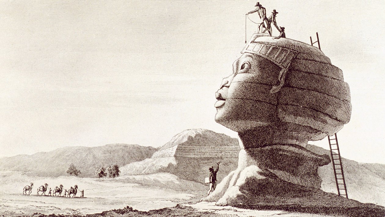 Sphinx of Giza in Egypt During the Egypt Campaign by Dominique Vivant Denon