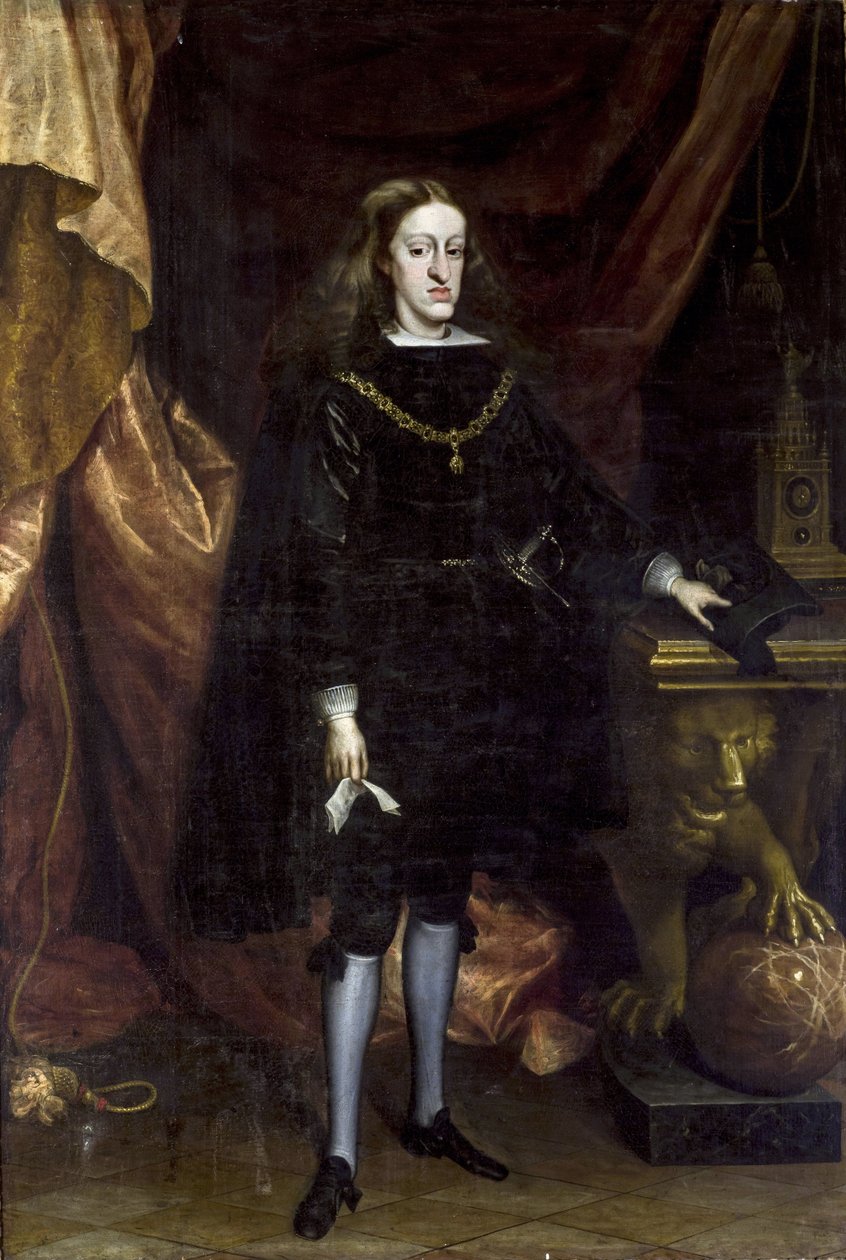 Portrait of Charles II of Spain by Don Juan Carreno de Miranda