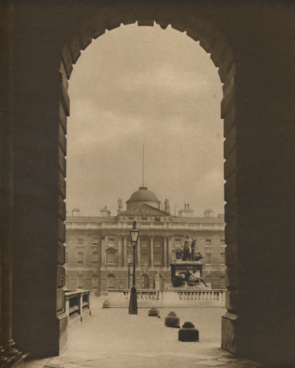 A Passing View of Somerset House from The Strand by Donald McLeish