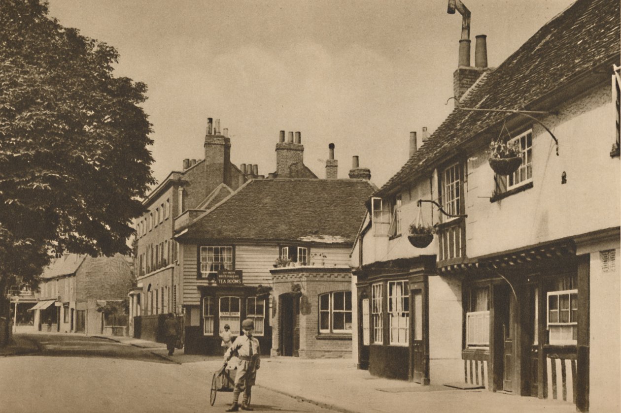 Church Street, Chiswick, With What Used To Be The Burlington Arms by Donald McLeish