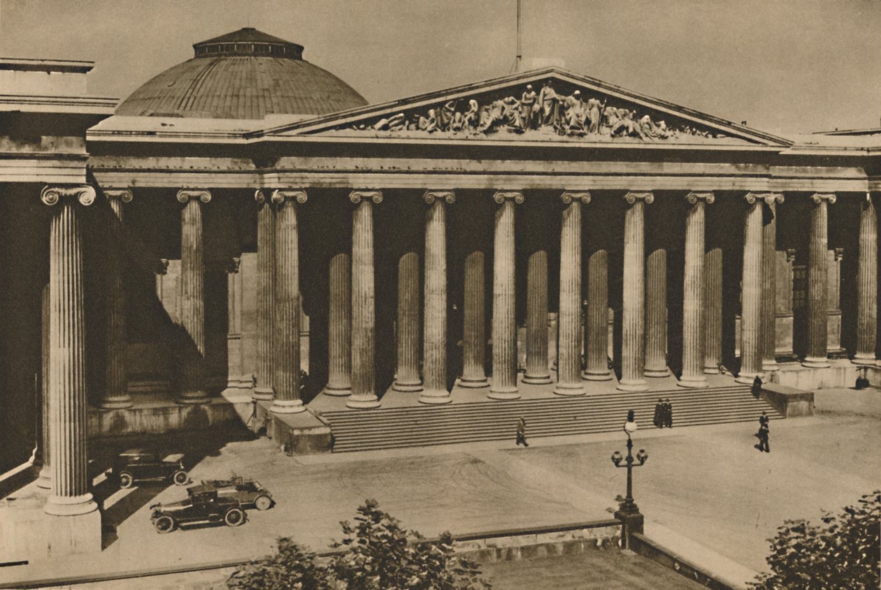 Colonnaded Front of the British Museum on the Site of the Old Montague House, c1935 by Donald McLeish