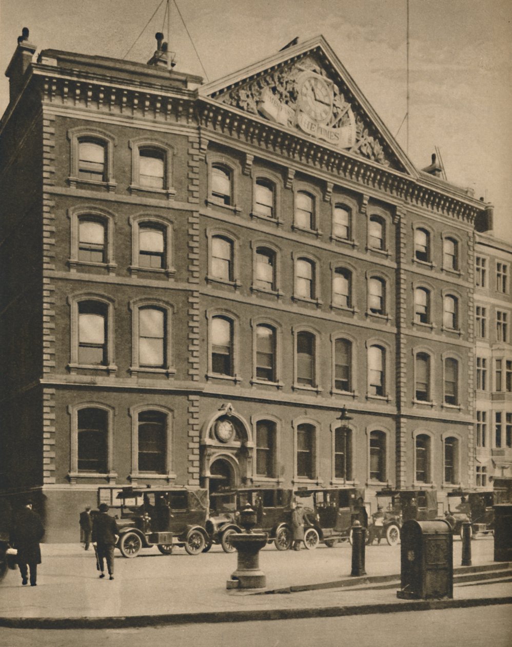 Offices of The Times in Queen Victoria Street Near an Historic Site by Donald McLeish