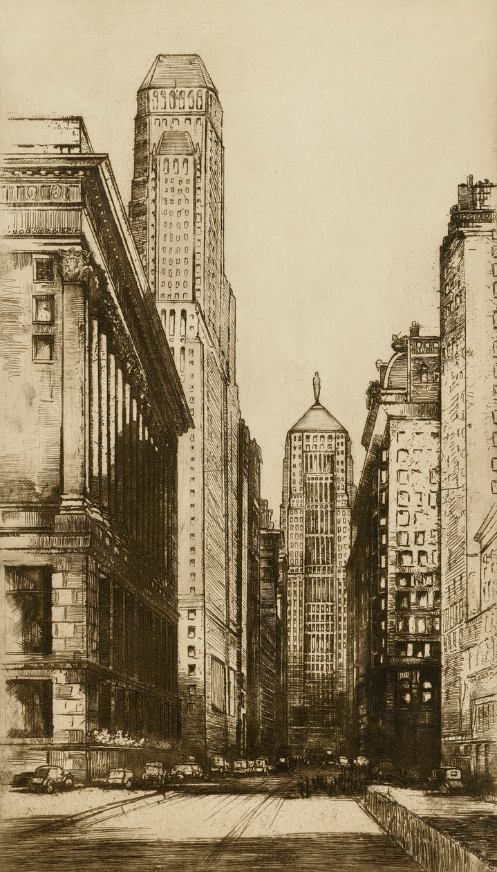 Chicago, the Heart of Chicago (Evening) by Donald Shaw MacLaughlan