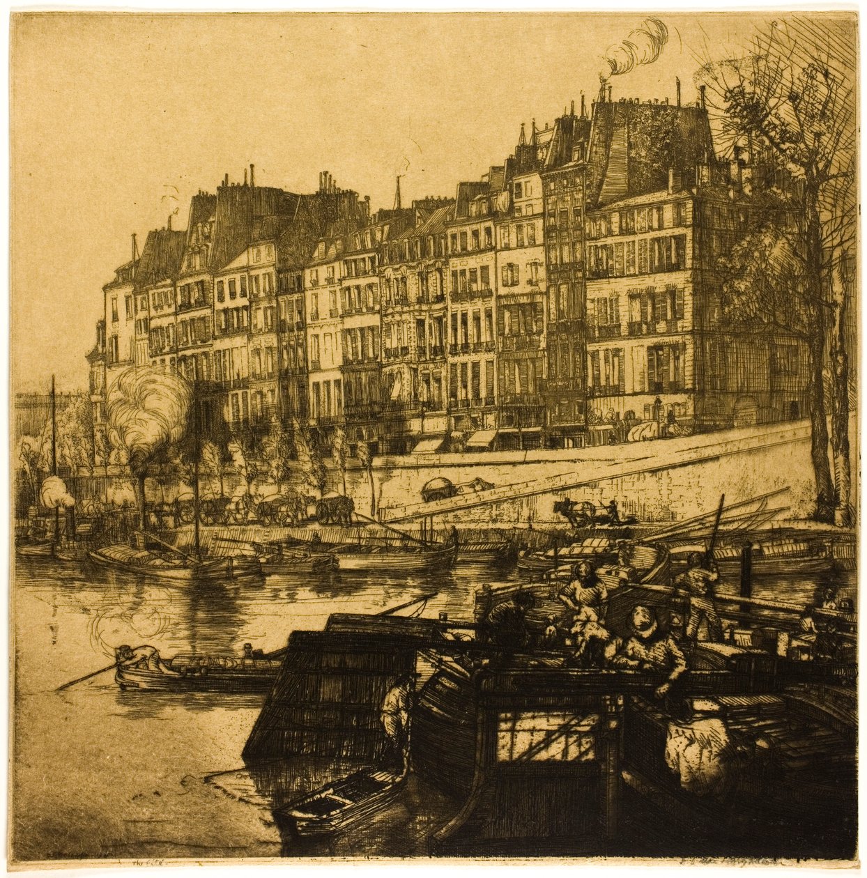 The City, Paris by Donald Shaw MacLaughlan