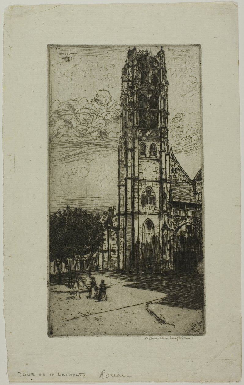 Tour St. Laurent, Rouen by Donald Shaw MacLaughlan