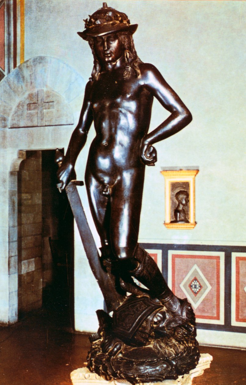 Bronze statue of David, c1430-1440 by Donatello