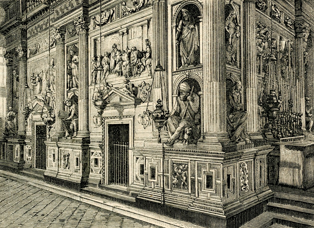 Marble Screen of Holy House, designed by Donato Bramante, Sanctuary of Holy House, Loreto, Marche, Italy by Donato Bramante