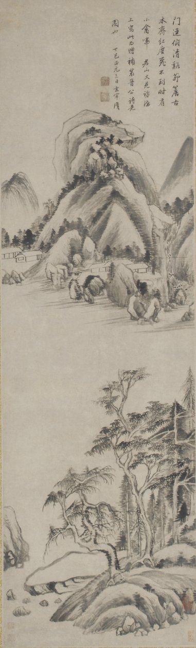 Landscape, Ming dynasty, 1617 by Dong Qichang