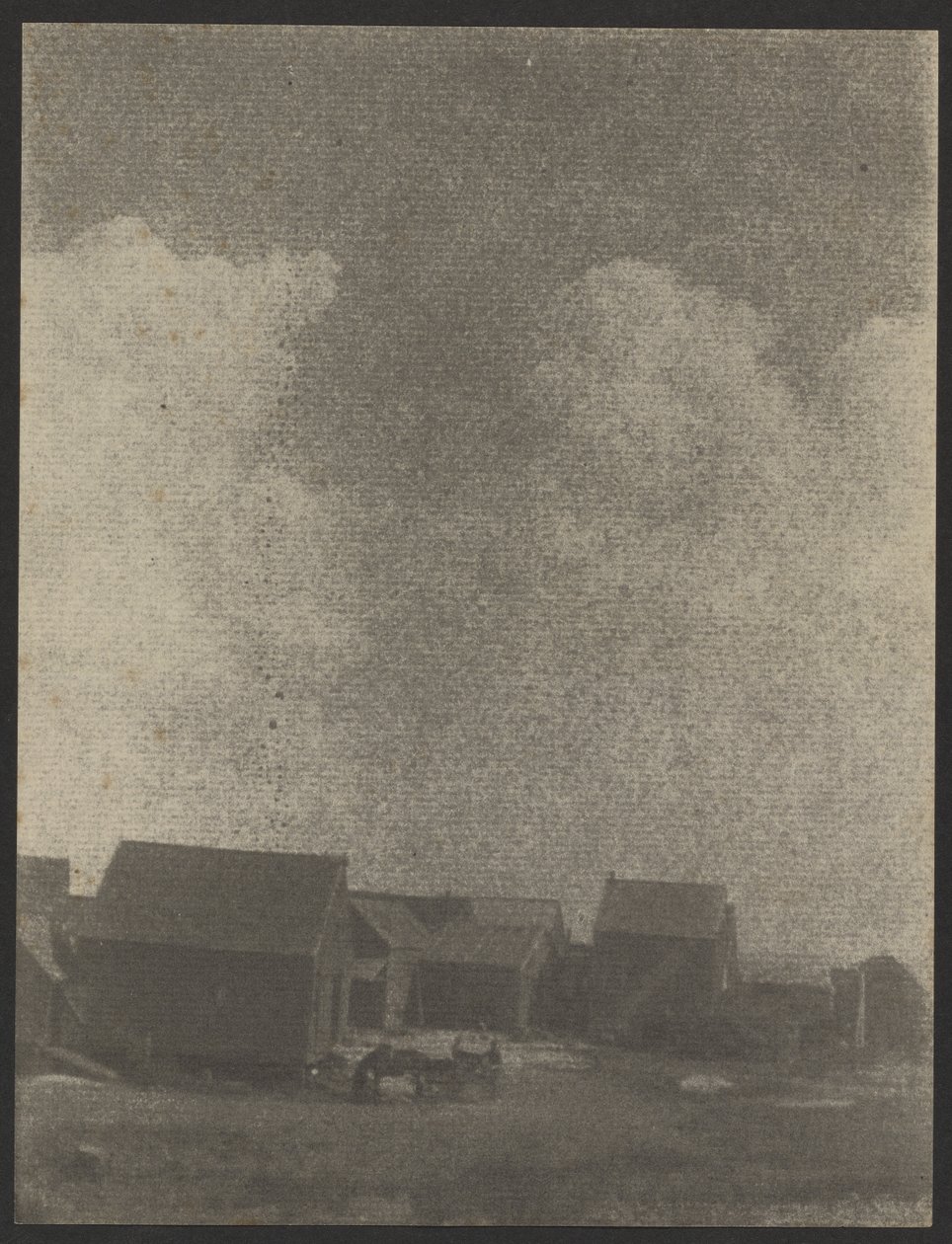 Farm Buildings with Horse & Cart by Doris Ulmann