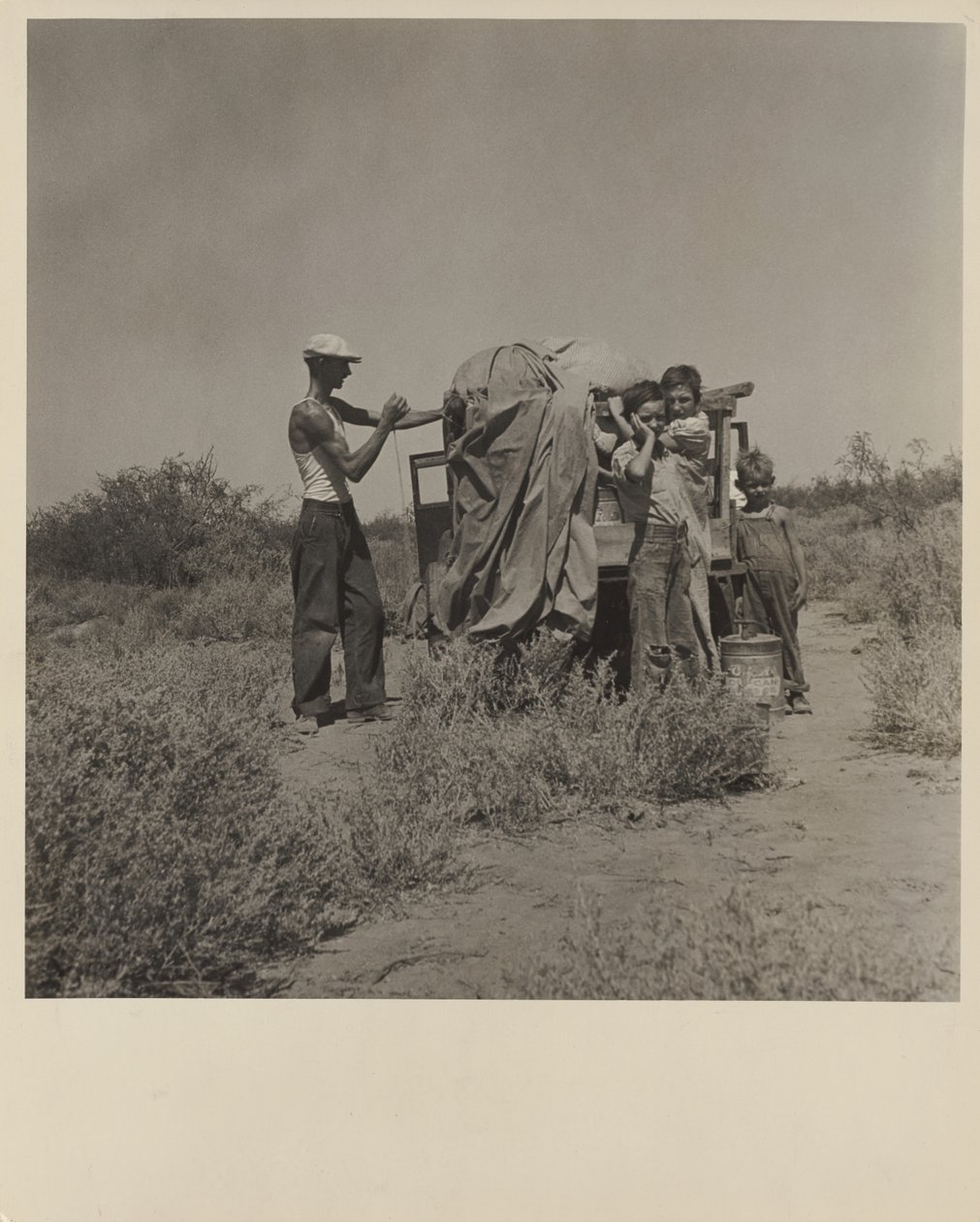 Transients, New Mexico by Dorothea Lange