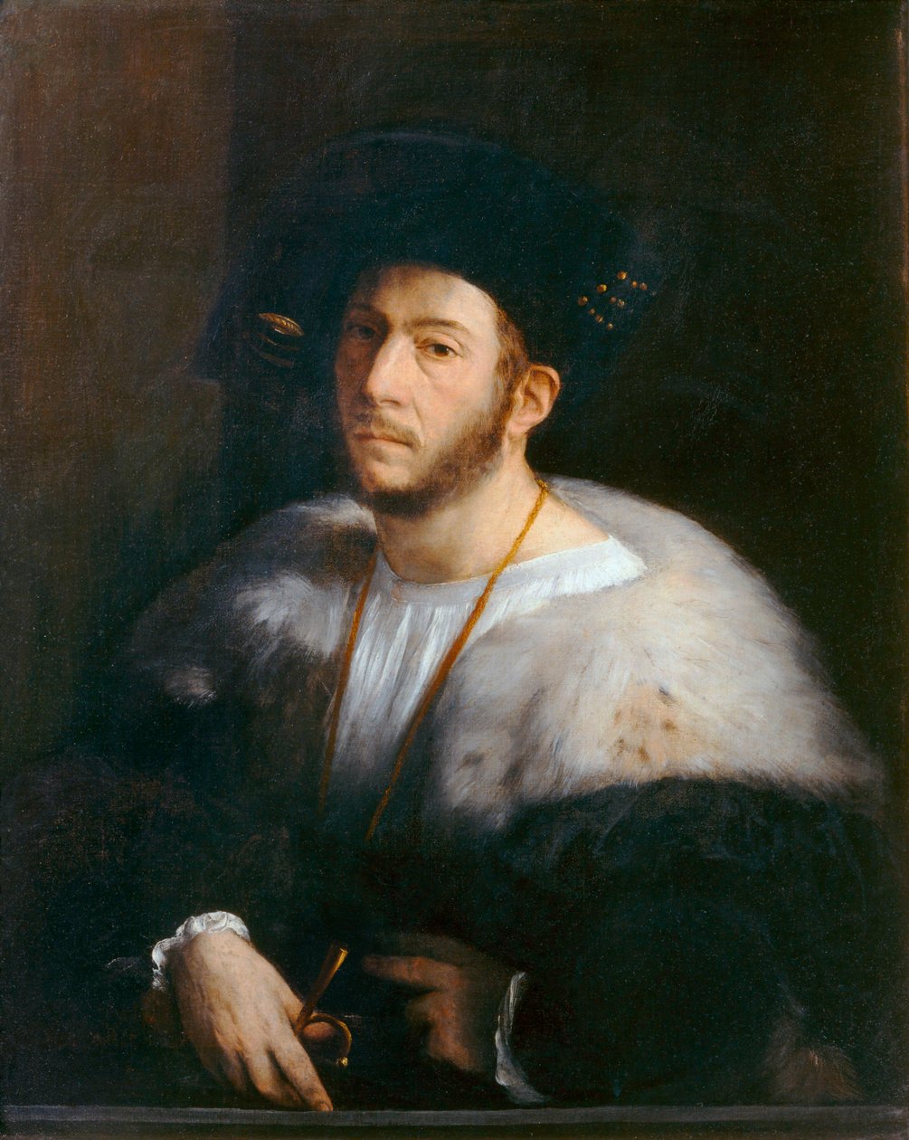 Portrait of a Man, Also Known as Portrait of Cesare Borgia by Dosso Dossi
