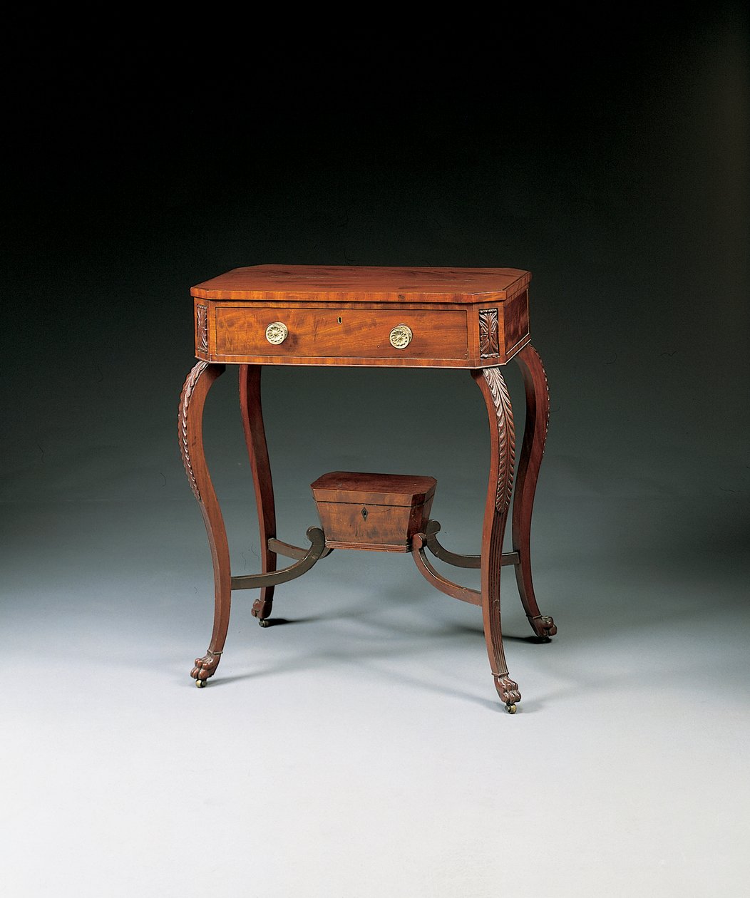 A Classical Carved Work Table by Duncan Phyfe