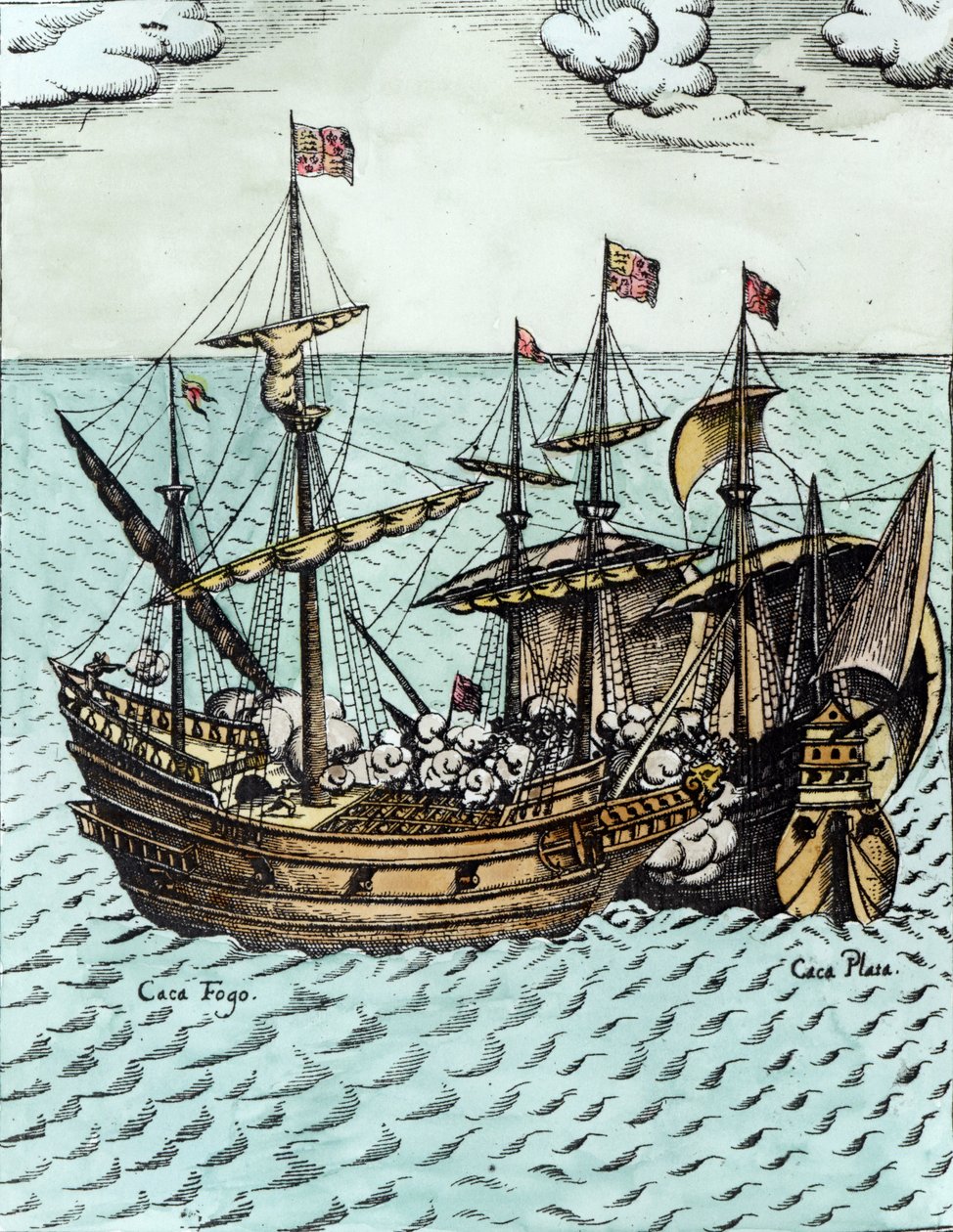 A Spanish Treasure Ship Plundered by Francis Drake in the Pacific ...