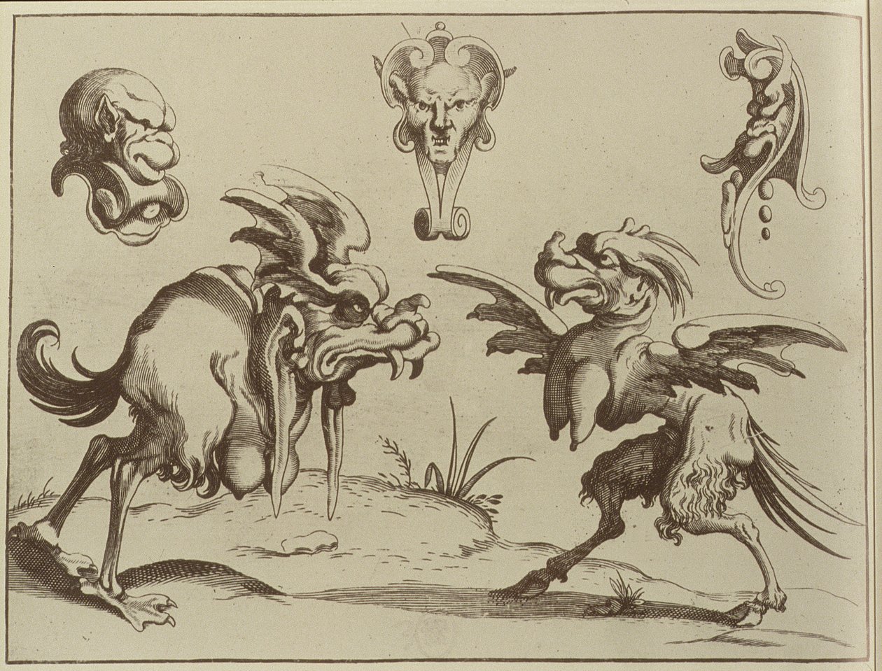 Grotesques by Dutch School: Premium art reproduction