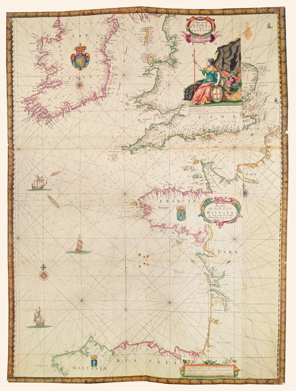 The coasts of France, England and Ireland, from Collection of Dutch ...