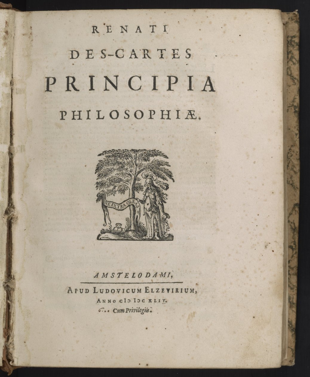 Title Page of Principia Philosophiae by Rene Descartes by Dutch School