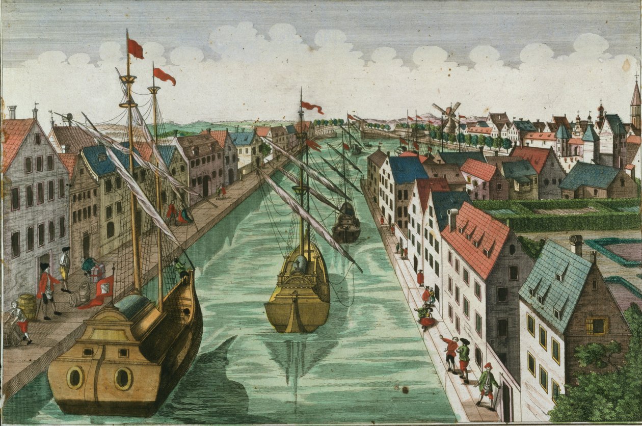 View of the Kettel Gate in Delft by Dutch School