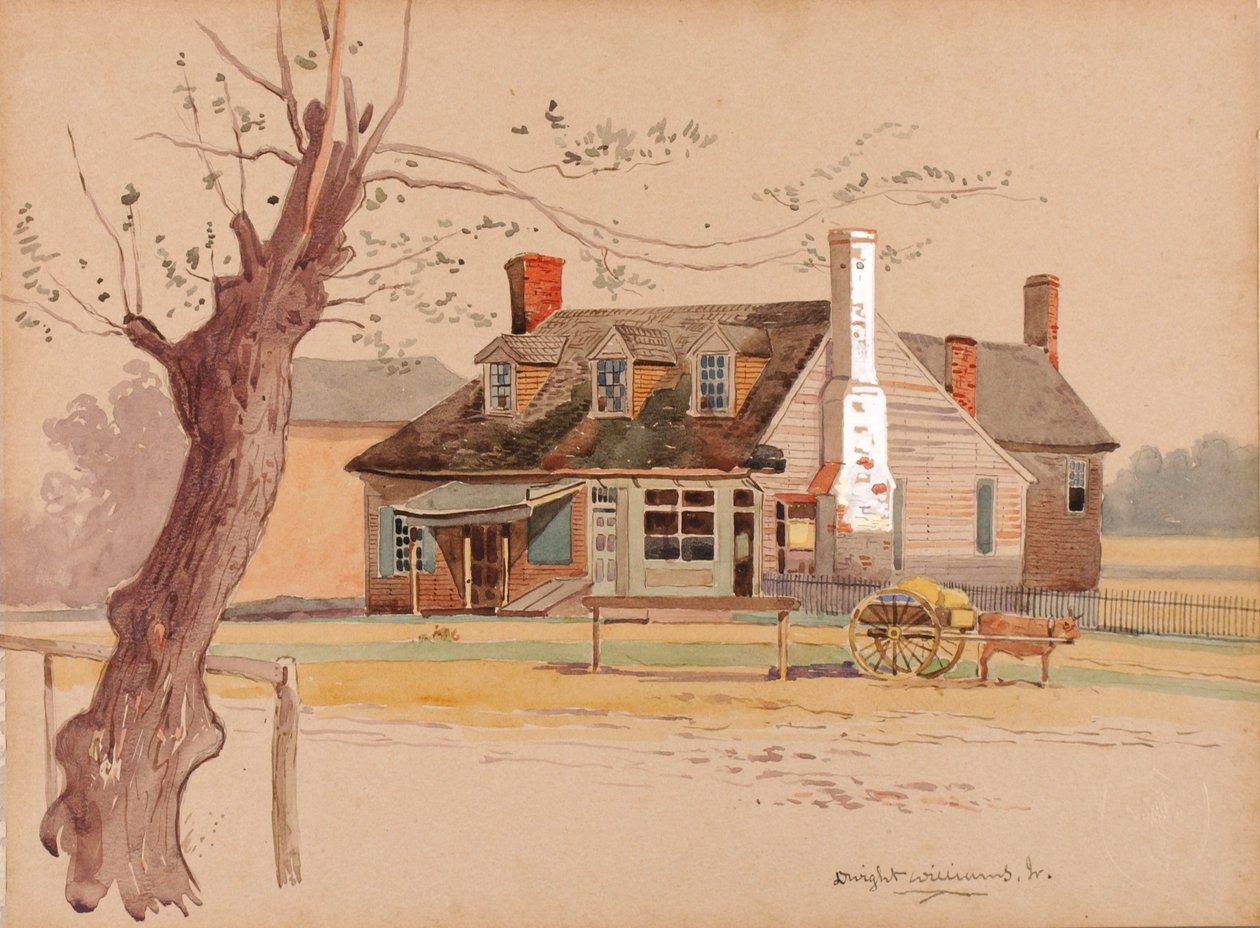 Williamsburg Post Office, ca. 1890 by Dwight Williams