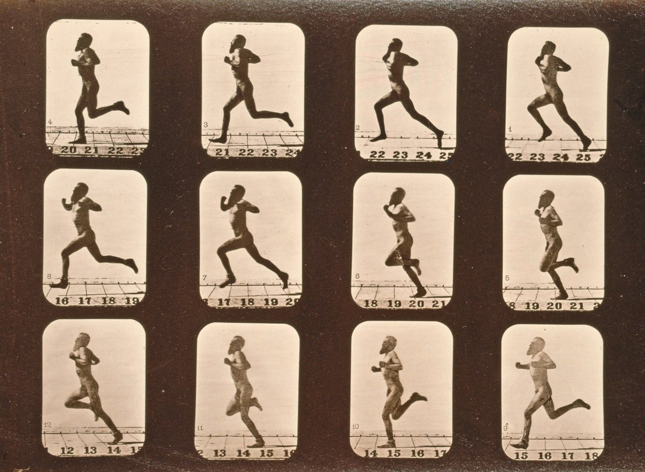 Image Sequence of Athletes. Running, 
